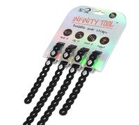 MODL Infinity Tool™ 2.0 Modular Straps (4-Pack) - Flexible Multi-Tool, Utility Bracelet, Gear Strap, Wearable Gadget for Outdoor Adventure, Survival, Camping, Travel, EDC, Two 8-inch & two 16-inch