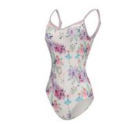 ModLatBal Grils and Women's Camisole Ballet Leotards with Adjustable Straps for Adult Dance Bodysuit, Dance in Flower, X-Large