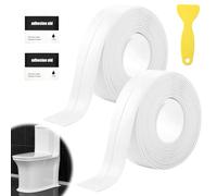 Modloan Bath Sealant Tape, 2 Rolls of 320cm White, Sealant Strip for Bath Seal, Self Adhesive, Waterproof, Long Lasting, Easy to Apply