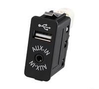 ModLuvano Car USB AUX Input Socket Port For BMW 1 3/5 6/7 Series X1/X3/X4/X5/X6/Z4/E60/ E87/E90 F10, Central Control Panel Installation OEM 84109237653 Black