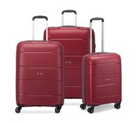 MODO by Roncato Galaxy 4 wheels Suitcase set 3-piece red