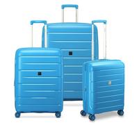 MODO by Roncato Starlight 3.0 4 wheels Suitcase set 3-piece with expansion pleat blue