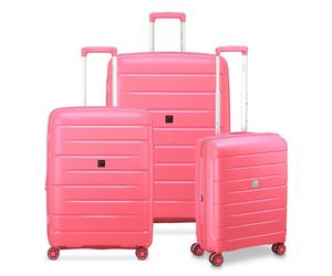 MODO by Roncato Starlight 3.0 4 wheels Suitcase set 3-piece with expansion pleat pink