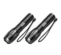 MODOAD LED Torch, Super Bright Adjustable Focus Flashlight,5 Modes, IP65 Waterproof Torch,Zoomable Torch Super Bright Flashlight Pocket, Powerful Torch Battery Powered Mini Torch for Camping (2)