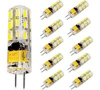 MODOAO 10 Pack G4 2W 3W 24/48 LED Corn Bulb 3014 SMD Corn Light Lamp Cool White Warm White AC DC 12V(2W,Cool White)