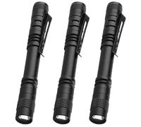 MODOAO 3 Pack LED Torch,Waterproof Flashlight,Mini Pocket Torch for Power Cuts, Emergency, Camping, Hiking, Outdoor,for Men Dad Him Elderly