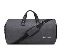 Modoker Convertible PU Leather Garment Bag, Carry-On Travel Duffel