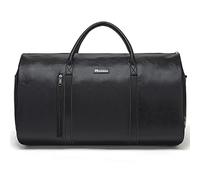Modoker Convertible PU Leather Garment Bag, Carry-On Travel Duffel