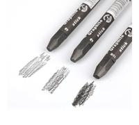 MODOLATA Graphite Sticks for Drawing- Water Soluble -Soft 4B 6B 10B, Artist Graphite Sticks Pencil Set for Sketching, Shading, Pack of 3 Pcs