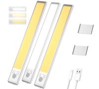 Modolight for Closets, Under Cabinet Night Light with Mount, 3-Level Dimmable Brightness & Color, USB-C Rechargeable, Indoor Lighting for Closet, Hallway, Kitchen (3pcs)