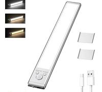 Modolight Intelligent Light, Modolight Intelligent Motion Sensor Light,Punch-Free Smart Sensor Magnetic Rechargeable LED Lights,Three-Color Adjustable Self-Adhesive Light for Closet,Hallway (1pc)