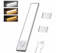 Modolight Intelligent Light, Modolight Intelligent Motion Sensor Light, Under Cabinet LED Night Light with Mount, Three-Color Adjustable Self-Adhesive Light for Indoor Closet, Hallway (1pc)