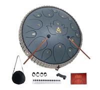 ModouString 12 Inches 15 Notes Rain Drum for Outside,Steel Tongue Drum with Mallets & Storage Bag,Meditation Rain Chime for Adults,Friends,Family