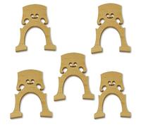ModouString 4/4 Full Size Cello bridge Maple wood Cello Parts Compatible with Cello Musical Instrument Accessory 5 pcs