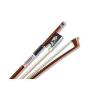 ModouString 4/4 violin bow brazilwood Ebony Frog Natural horsehair Well Balanced Handmade Bow Lightweight (Plum blossom Inlay)