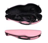 ModouString 4/4 Violin Case Mixed Carbon fiber violin Box Knife Shape Case Durable handle with Password Lock Lightweight (pink)