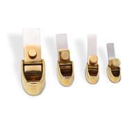 ModouString Brass Mini Planes,violin thumb plane,round bottom finger planes with Steel Blade for Guitar Violin Making Tools (4 pcs)