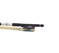 ModouString Carbon Fiber Cello bow 4/4 Ebony Frog Natural bow hair Well Balanced Lightweight Strong (Fleur de lis Inlay)
