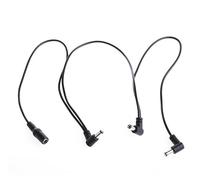MODOVER 1 to 3-Way Guitar Pedal Power Splitter Cable, Daisy Chain Power Cable DC5521 9V 2A, Right Angle Connector, 2.6 Ft Multi-Link Power Cord