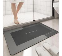 Modrnizd Magic Mat, Modernized Magic Mat Bathroom, Modernized Bath Mat, Bath Mats for Bathroom, Bathroom Mat Quick Dry, Non Skid Waterproof Comfort Standing Rugs (Dark Gray Rectangle, 15.7x23.6in)