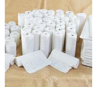 Modroc Plaster of Paris Bandage, 8 Rolls Plaster Cloth for Modelling and Crafting, Skin-Friendly Plaster Cast Bandage for Body Casts and Moulds, Each Roll 15cm x 2.75m, Ideal for Art Projects