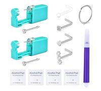 MODRSA Nose Piercing Kit - Self Piercing Kit at Home with Disposable Nose Ring Gun