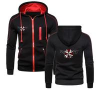 MODRYER Men’s Fleece Hoodies For Resident Hooded Sweatshirts For Evil Spring Fall Pullover Jacket For Umbrella Full Zip Warm Casual Hoody Jumper With Pockets,Black-x_l