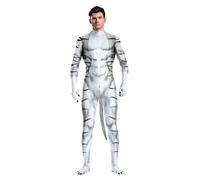 MODRYER Mens Tiger Dress Up Halloween Christmas Cosplay Costume Teen Boys Theme Party Bodysuit Carnival Jumpsuit Animals Printed Onesie With Tail,Tiger-S