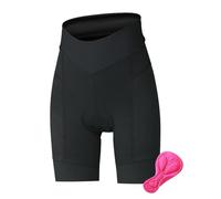 MODRYER Padded Cycling Shorts Women Riding Road Mountain Bike Shorts with Padding Women's Cycling Underwear Bicycle Biking Shorts Lightweight Breathable,Black-L