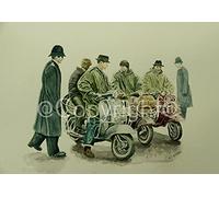 Mods & Coppers Vespa's & Lambretta's Scooters 1960's Metal Sign Home Decor