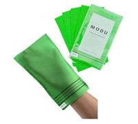 Modu 5 Pcs Korean Exfoliating Mitt Bath Washcloth 9.1 X 6 in-Asian Italy Towel (Large 5 Pcs Green)