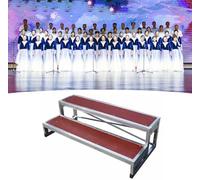 Modu Choir Risers Plywood & Galvanized Steel Staging Steps for Concerts ard Ceremonies Choral Performances Adjustable and Choir Platforms