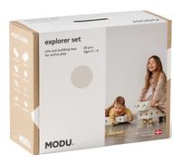 Modu - Explorer Set - Sand Grey/Honey Yellow - 20-Piece Modular Activity Kit for Toddlers & Kids - Encourages Balance, Imaginative Play - 15+ Ride-On, Rocker & Balance Builds