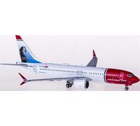 Modu for JC Wings for Norwegian Air Shuttle for Boeing 737 MAX 8 LN-BKA 1:400 Airplane Pre-built Airliner Model Display