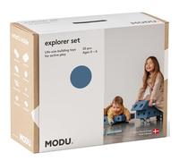 Modu The Explorer Set |Deep Blue & Sky Blue| Premium Life-Size Building Toy for Kids | 15+ Builds for Active Play & Motor Skills | Ride-On & Balance Toy | Creative Play for Toddlers, Age 0-6