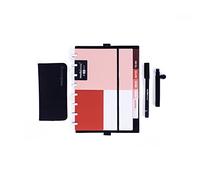 MODUBOOQ organizer, apricot - Modular Reusable Smart Notebook A5 - Notebook with Tabs & Discbound System - 40 modular pages with duratech3 technology - Washable and writes like paper