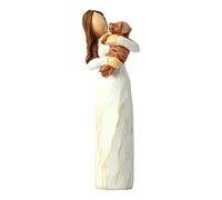 MODUDY Willow Tree Angel of Friendship, Willow Tree Angel of The Garden,Sculpted Hand-Painted Figure Angel Ornament Sculpture Gift, Sculpted Hand Painted Figure(Dog Hugging Angel)