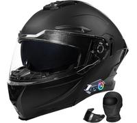 Modular Bluetooth Integral Helmet, Motorcycle Full Face Flip Helmet, ECE 22.06 Approved, for Scooter Moto Cross, Men Women G,X-Large