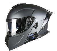 Modular Bluetooth Motorcycle Helmet ECEDOT Approved Flip-Up Full Face Motorbike Helmets with Double Visor Crash Flip Up Front Helmet Built-In Dual Speaker Microphone L,M:57-58CM