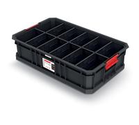 Modular Box Transport Box Storage Box with Dividers Plastic 520 x 327 x 125 mm