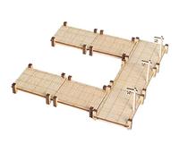 Modular Bridge, Dock, Walkway Basic Set 7PCS Wood Laser Cut Dungeon Terrain for D&D, Pathfinder, Dungeons & Dragons and Other Tabletop RPG