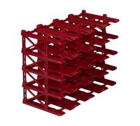 ＡＷＨＡＯ Modular Car Display Case in 1:64 Scale, 20 Parking for Model Cars, Storage Shelf for Sand Table, red