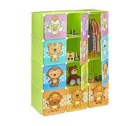 Modular children's shelf Colourful Organiser Easy Assembly Plastic Material