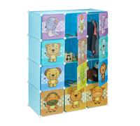 Modular children's shelf Colourful Organiser Easy Assembly Plastic Material