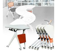 Modular Conference Table, Modern Folding Conference Table for Office Wood Meeting Desk for Save Space Free Combination Boardroom Table-Space Saving,for Office Office Classroom (*5)