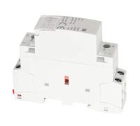 Modular Contactor 2P Din Rail Mount, Industrial Circuit Control Switch Module with 1NO 1NC Contacts, A for Home and Industrial Automation Systems