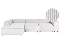 Modular Corner Sofa 4 Seater ARDAL Corduroy Off-White Right Hand