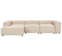 Modular Corner Sofa 4 Seater ARDAL Right Hand Beige Fabric