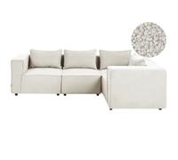 Modular Corner Sofa 4 Seater AXEBO Left Hand Off-White Boucle