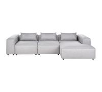 Modular Corner Sofa 4 Seater BRANDE Grey Left Hand